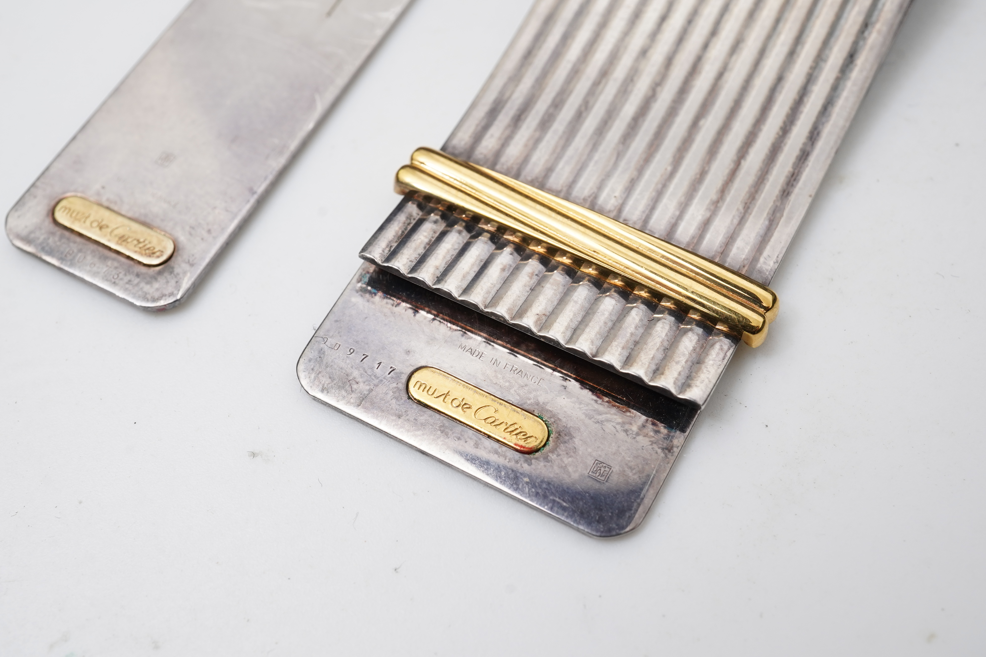 Cartier, two 'Must de Cartier' money clips